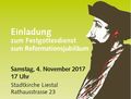 Einladung zum landeskirchlichen Festgottesdienst zum Reformationsjubiläum