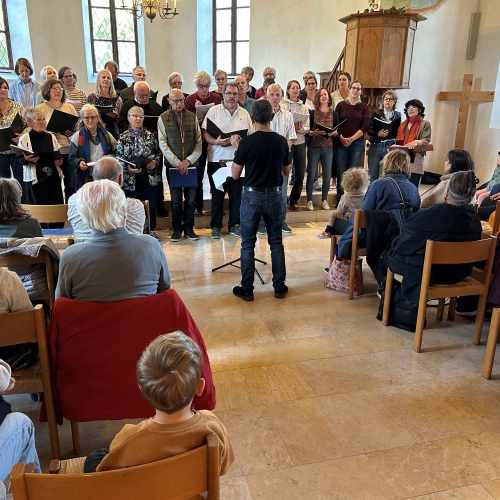 Projekt-Chor mit Peter Spinnler in der Kirche Maisprach_Foto Daniel Hanselmann_A