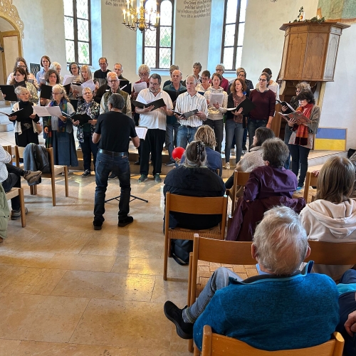 Projekt-Chor mit Peter Spinnler in der Kirche Maisprach_Foto Daniel Hanselmann_D