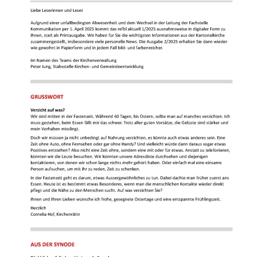 Refbl aktuell 1 2025  digitaler Newsletter