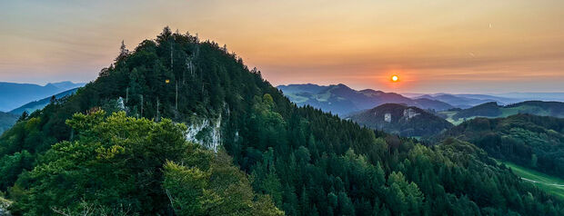 Belchenflue, Aussichtspunkt auf dem höchsten Punkt des Schweizer Belchen.